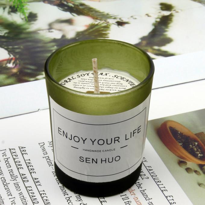 Vela Scented de relaxamento altamente Scented duradouro dos homens do vidro durável sem fumaça Eco-amigável por atacado