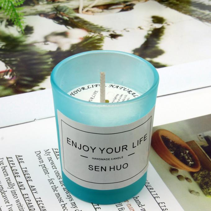 Vela Scented de relaxamento altamente Scented duradouro dos homens do vidro durável sem fumaça Eco-amigável por atacado