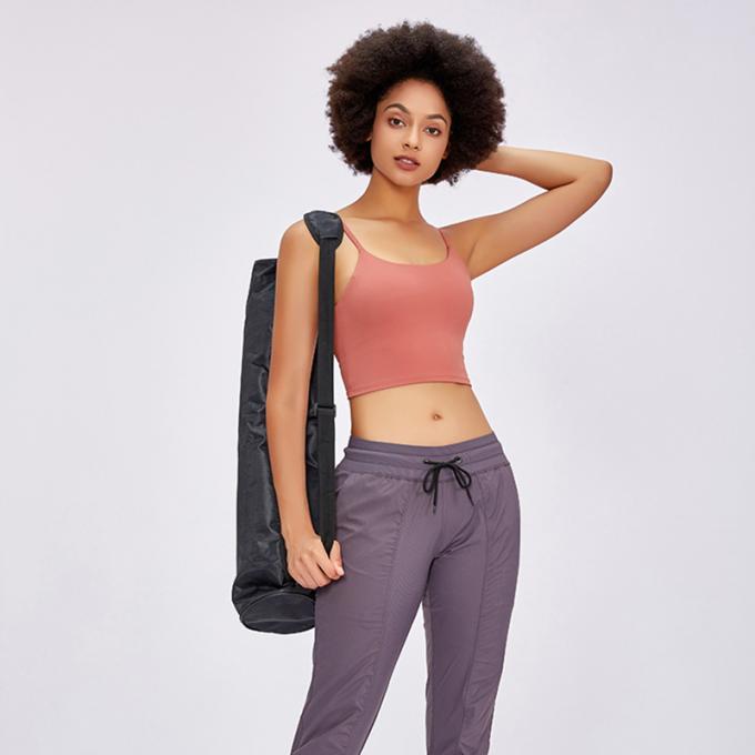 Saling quente Wirefree acolchoou das mulheres de alta qualidade de corrida do sutiã do esporte da ioga da cabeçada da forma do exercício do Gym do apoio médio as camisetas de alças