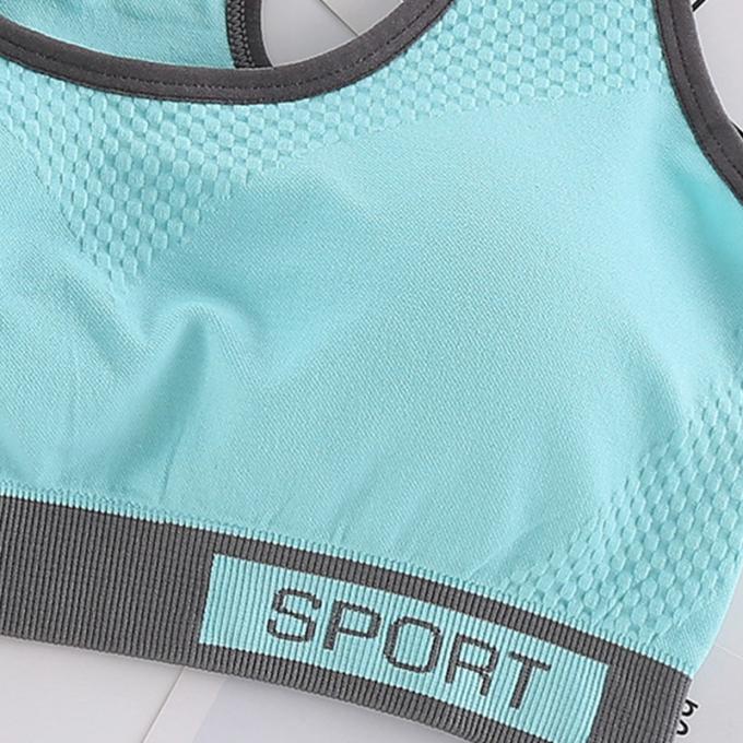 Camiseta de alças contínua à prova de choque de corrida da Rápido-secagem de Wicking do roupa interior da aptidão das mulheres do sutiã dos esportes da forma da cor de Macaron