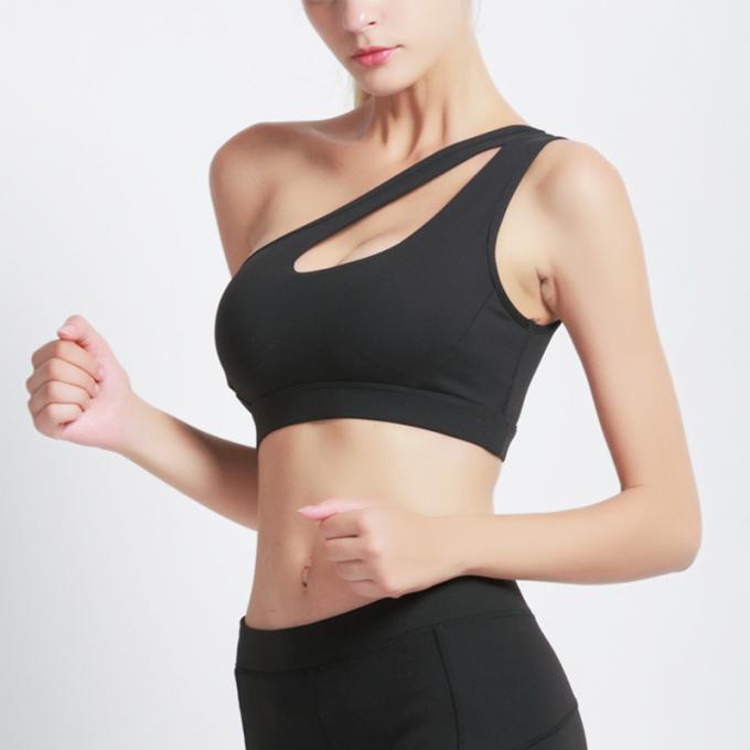A forma ostenta o sutiã contínuo à prova de choque de corrida da camiseta de alças da ioga da Rápido-secagem de Wicking do roupa interior da aptidão das mulheres