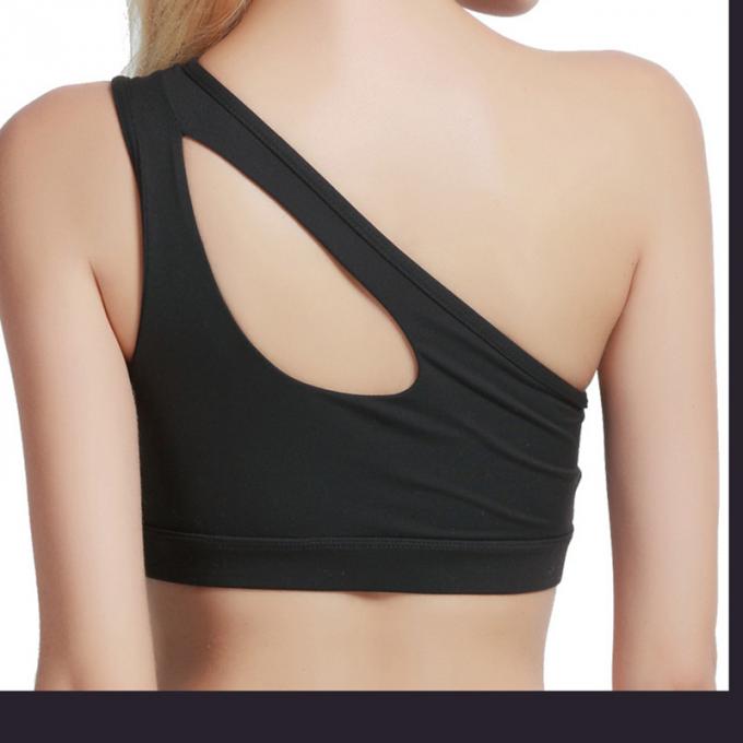 A forma ostenta o sutiã contínuo à prova de choque de corrida da camiseta de alças da ioga da Rápido-secagem de Wicking do roupa interior da aptidão das mulheres