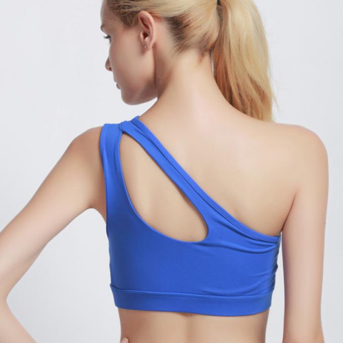 A forma ostenta o sutiã contínuo à prova de choque de corrida da camiseta de alças da ioga da Rápido-secagem de Wicking do roupa interior da aptidão das mulheres