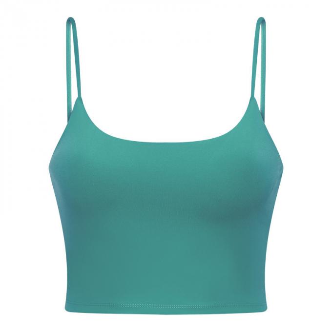 A caixa fêmea da veste da ioga do sutiã dos esportes das mulheres populares acolchoa a parte superior à prova de choque da colheita da ioga da veste da aptidão do roupa interior dos esportes