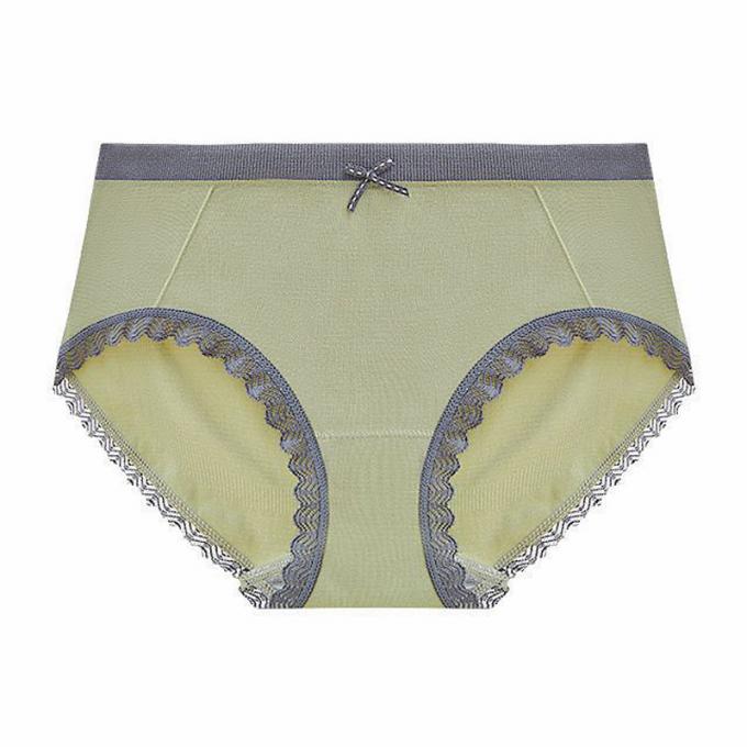 A cuecas por atacado do roupa interior ata o calcinha do biquini para mulheres meados de sem emenda do roupa interior do algodão da cintura das mulheres