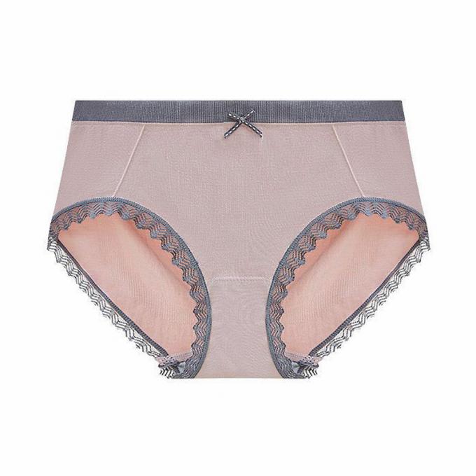 A cuecas por atacado do roupa interior ata o calcinha do biquini para mulheres meados de sem emenda do roupa interior do algodão da cintura das mulheres
