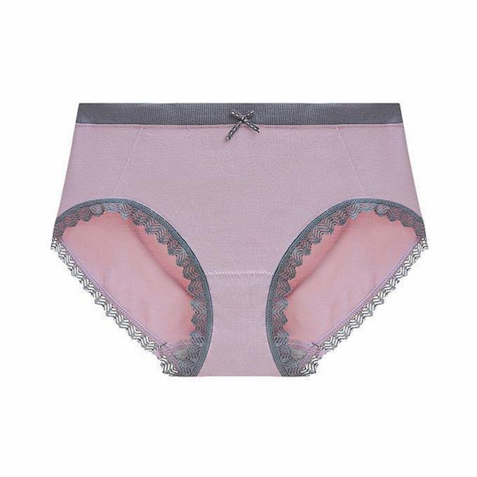 A cuecas por atacado do roupa interior ata o calcinha do biquini para mulheres meados de sem emenda do roupa interior do algodão da cintura das mulheres