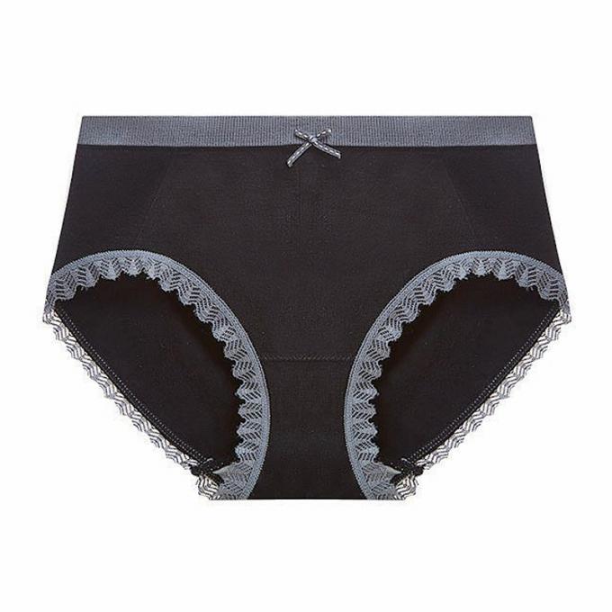 A cuecas por atacado do roupa interior ata o calcinha do biquini para mulheres meados de sem emenda do roupa interior do algodão da cintura das mulheres
