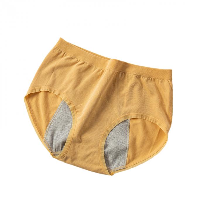Cuecas fêmea de alta qualidade do roupa interior da cuecas menstrual portal íntimo por atacado da prova do escape dos biquinis do Alto-corte da cuecas do período