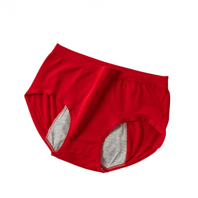 Cuecas fêmea de alta qualidade do roupa interior da cuecas menstrual portal íntimo por atacado da prova do escape dos biquinis do Alto-corte da cuecas do período