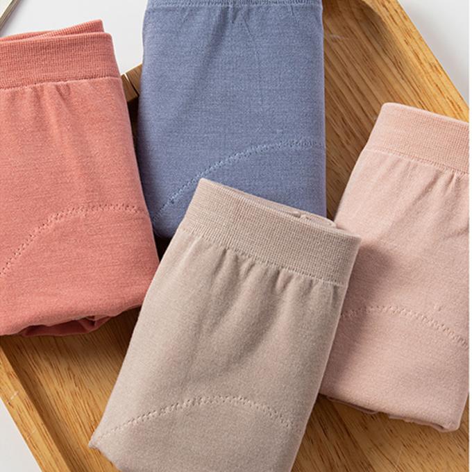 Cuecas fêmea de alta qualidade do roupa interior da cuecas menstrual portal íntimo por atacado da prova do escape dos biquinis do Alto-corte da cuecas do período