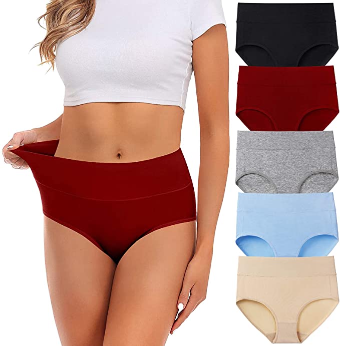 Roupa interior completo brandamente respirável meados de das mulheres do algodão da elevação das mulheres por atacado breve mais o tamanho para a cuecas das mulheres