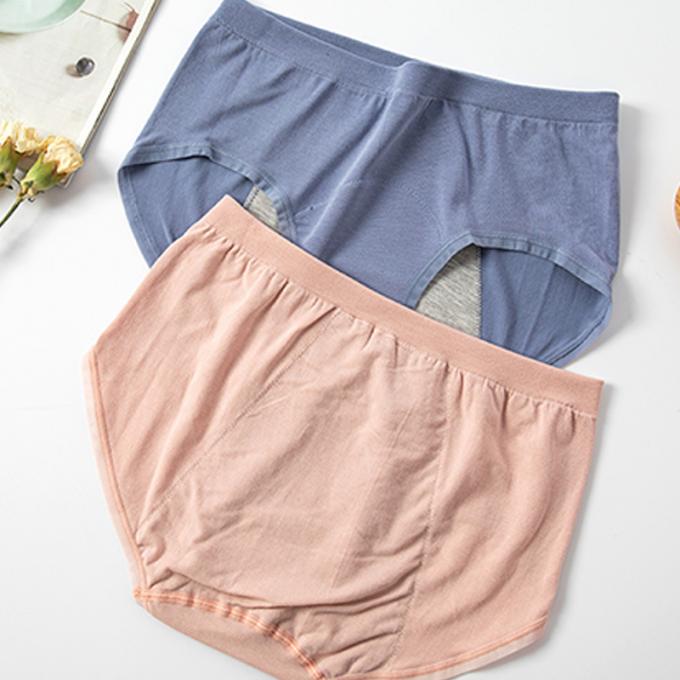 Cuecas fêmea de alta qualidade do roupa interior da cuecas menstrual portal íntimo por atacado da prova do escape dos biquinis do Alto-corte da cuecas do período