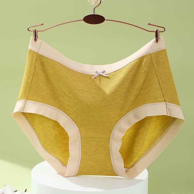 O algodão médio de Traceless da cintura da menina por atacado respirável mais o roupa interior do tamanho 3 camadas escapa a cuecas das mulheres da prova
