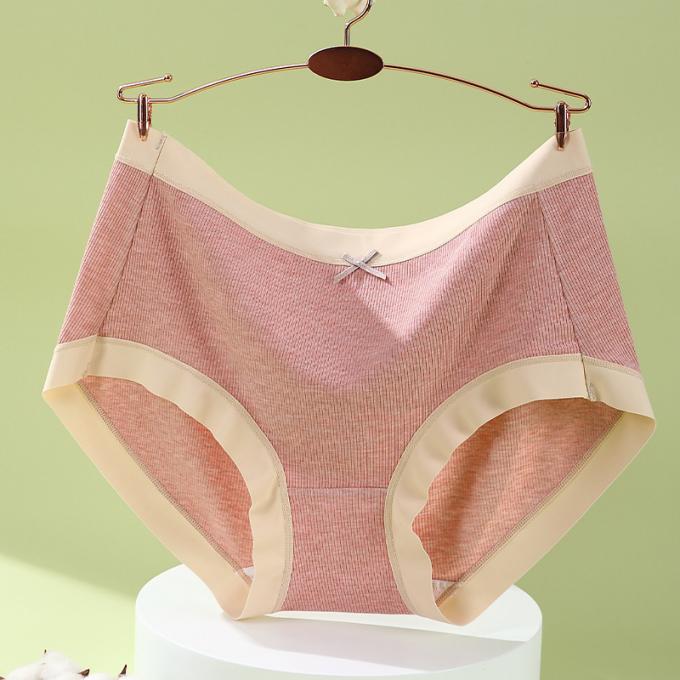 O algodão médio de Traceless da cintura da menina por atacado respirável mais o roupa interior do tamanho 3 camadas escapa a cuecas das mulheres da prova