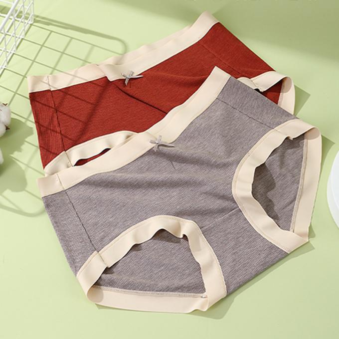 O algodão médio de Traceless da cintura da menina por atacado respirável mais o roupa interior do tamanho 3 camadas escapa a cuecas das mulheres da prova