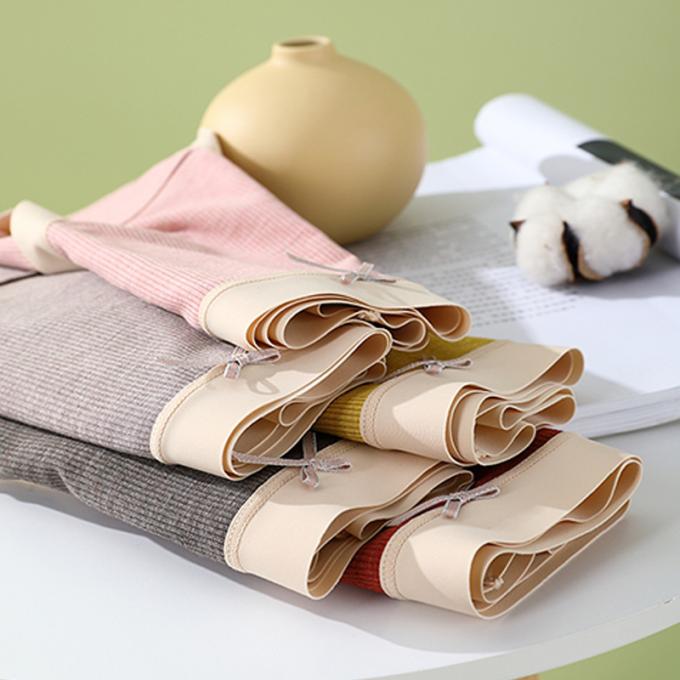 O algodão médio de Traceless da cintura da menina por atacado respirável mais o roupa interior do tamanho 3 camadas escapa a cuecas das mulheres da prova