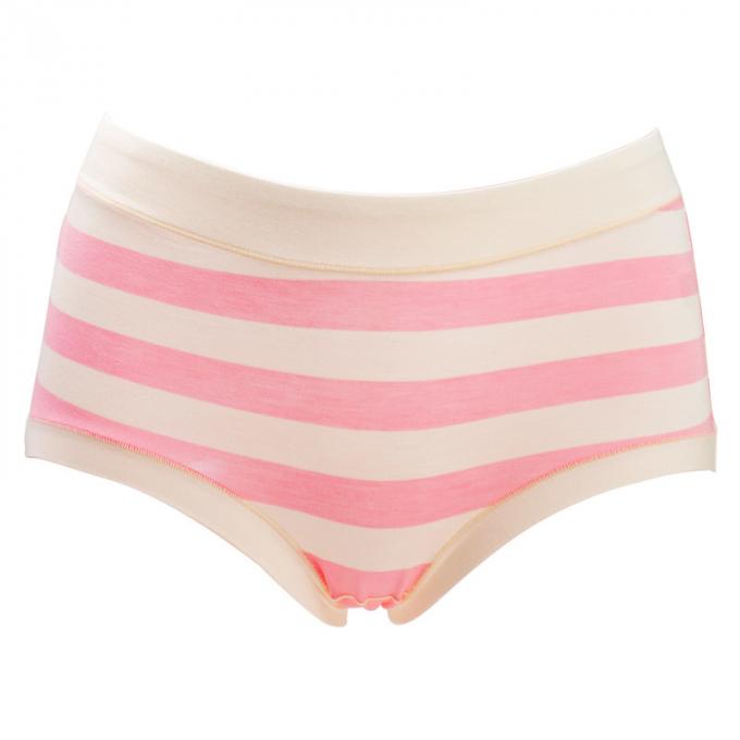 Cuecas listrada modal por atacado para respirável confortável do estilo japonês das senhoras mais o roupa interior das mulheres do tamanho