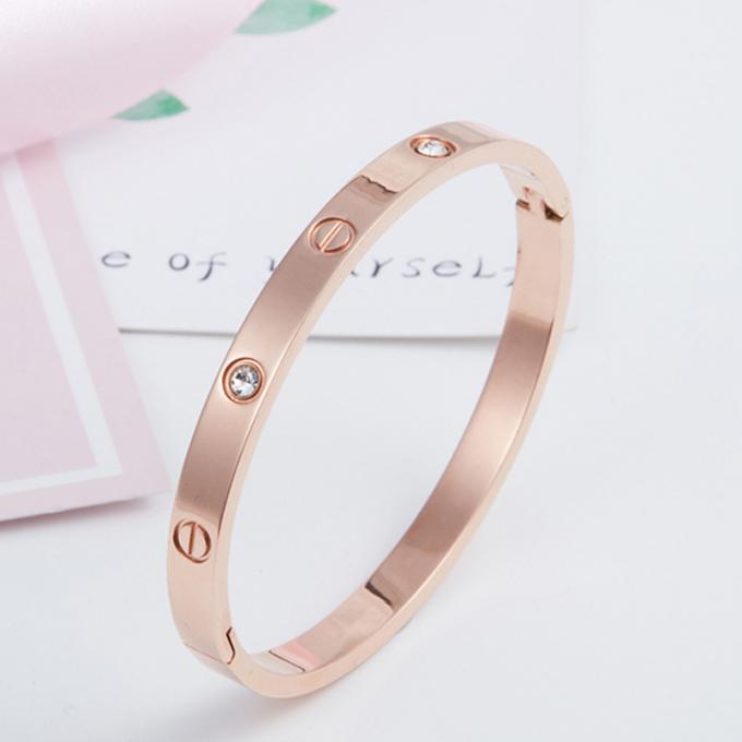 Das mulheres C-abertas do bracelete da pulseira de Hotselling Diamond Women pulseira de aço inoxidável dos braceletes do encanto