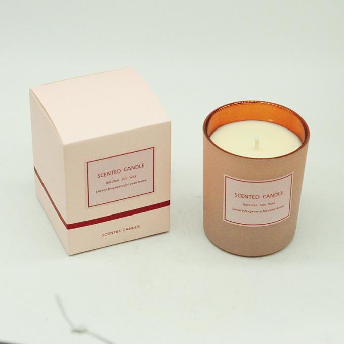 Vela Scented da cera sem fumaça Eco-amigável por atacado da cera da soja da aromaterapia com a caixa de presente da tampa para o aniversário Valentine Day Weddings