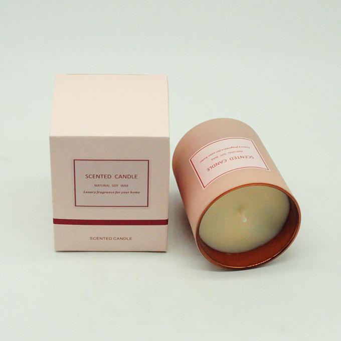 Vela Scented da cera sem fumaça Eco-amigável por atacado da cera da soja da aromaterapia com a caixa de presente da tampa para o aniversário Valentine Day Weddings