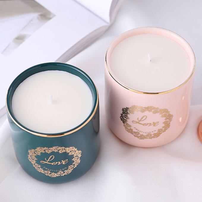 Venda por atacado natural de Valentine Day Weddings Scented Candles do aniversário do dia da mãe das velas de Rose Jasmine Scent Luxury da cera da soja