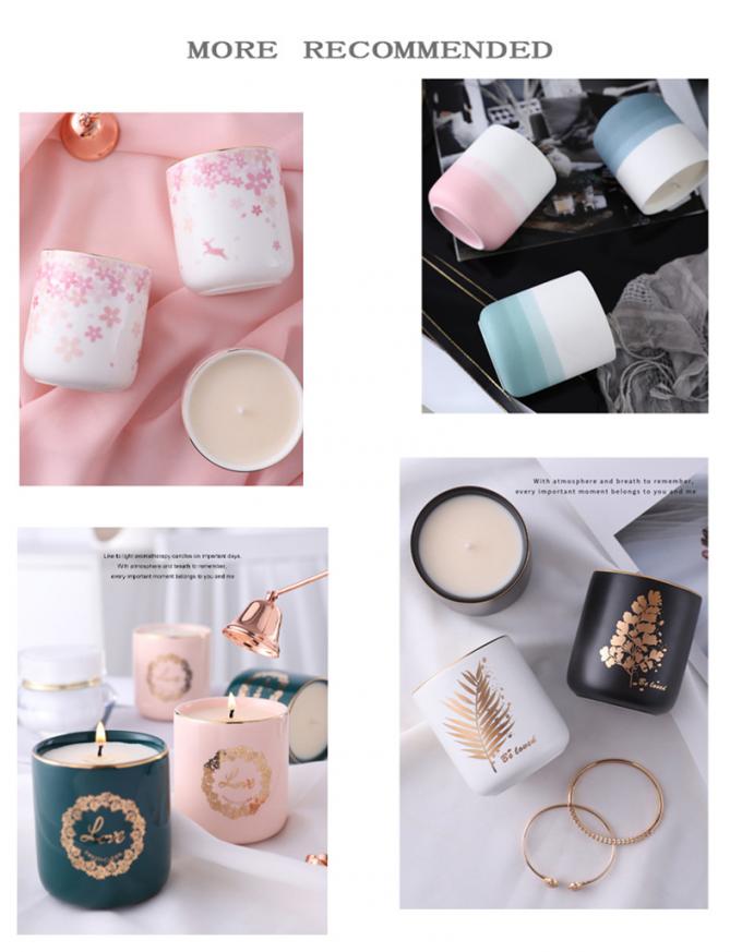 Venda por atacado natural de Valentine Day Weddings Scented Candles do aniversário do dia da mãe das velas de Rose Jasmine Scent Luxury da cera da soja
