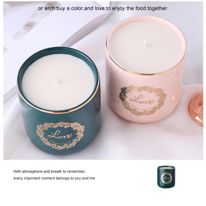 Venda por atacado natural de Valentine Day Weddings Scented Candles do aniversário do dia da mãe das velas de Rose Jasmine Scent Luxury da cera da soja
