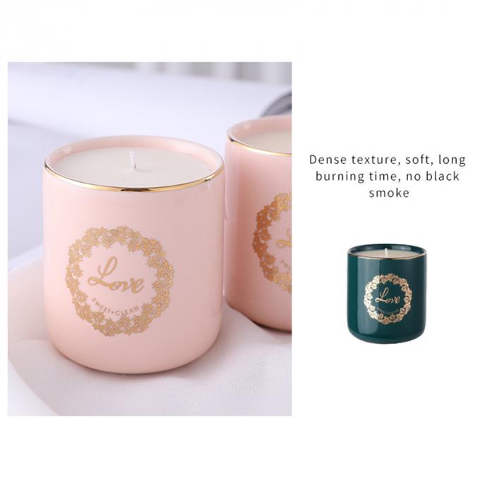 Venda por atacado natural de Valentine Day Weddings Scented Candles do aniversário do dia da mãe das velas de Rose Jasmine Scent Luxury da cera da soja