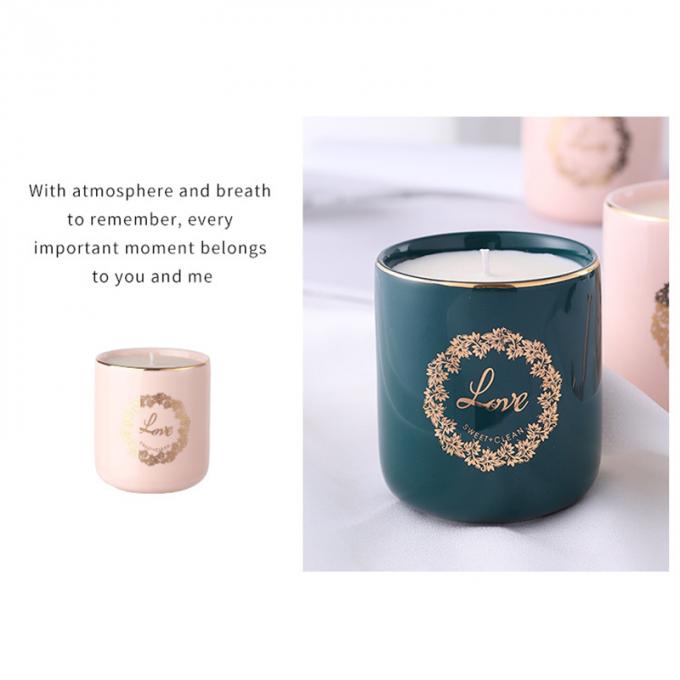 Venda por atacado natural de Valentine Day Weddings Scented Candles do aniversário do dia da mãe das velas de Rose Jasmine Scent Luxury da cera da soja
