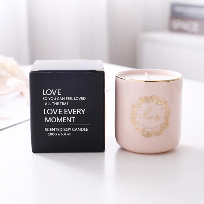 Venda por atacado natural de Valentine Day Weddings Scented Candles do aniversário do dia da mãe das velas de Rose Jasmine Scent Luxury da cera da soja
