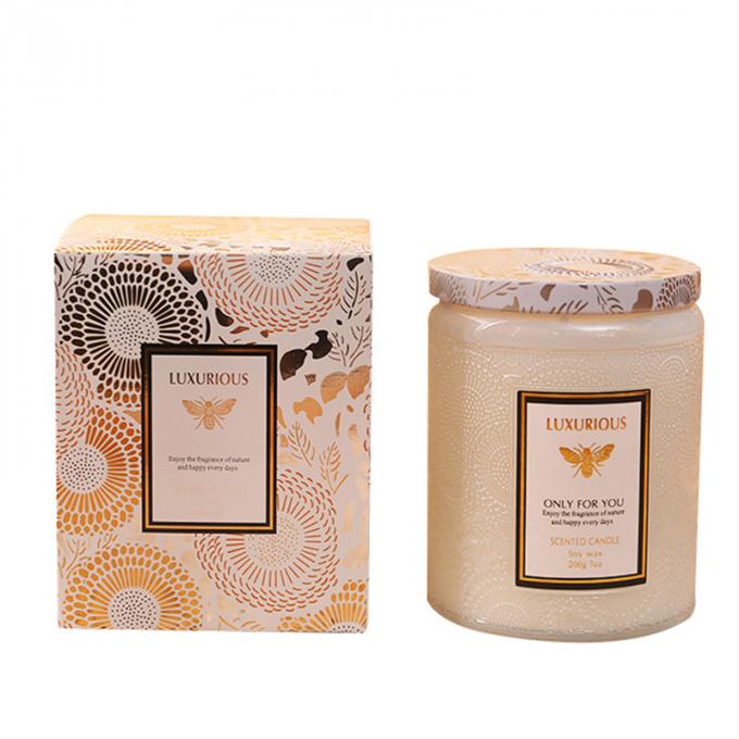 Velas Scented superiores de relaxamento altamente Scented duradouros do vidro durável sem fumaça Eco-amigável luxuoso