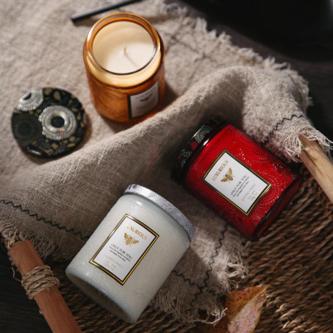 Velas Scented superiores de relaxamento altamente Scented duradouros do vidro durável sem fumaça Eco-amigável luxuoso