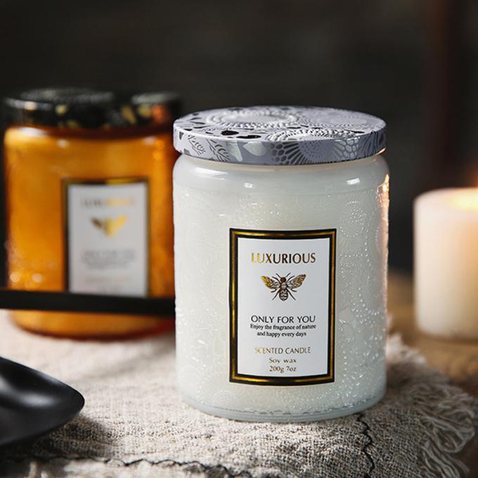 Velas Scented superiores de relaxamento altamente Scented duradouros do vidro durável sem fumaça Eco-amigável luxuoso