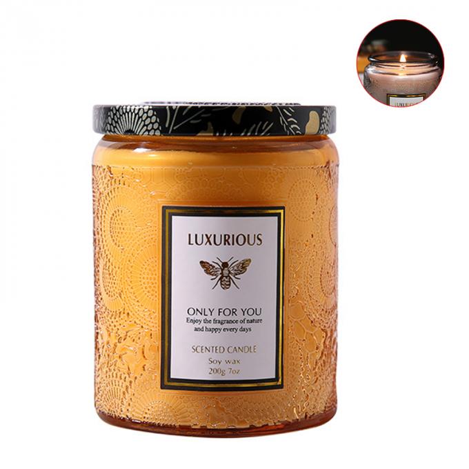 Velas Scented superiores de relaxamento altamente Scented duradouros do vidro durável sem fumaça Eco-amigável luxuoso