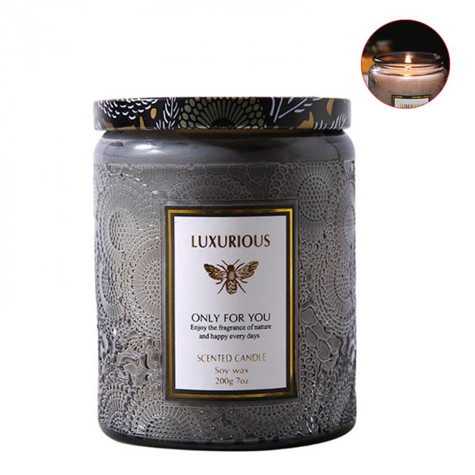 Velas Scented superiores de relaxamento altamente Scented duradouros do vidro durável sem fumaça Eco-amigável luxuoso
