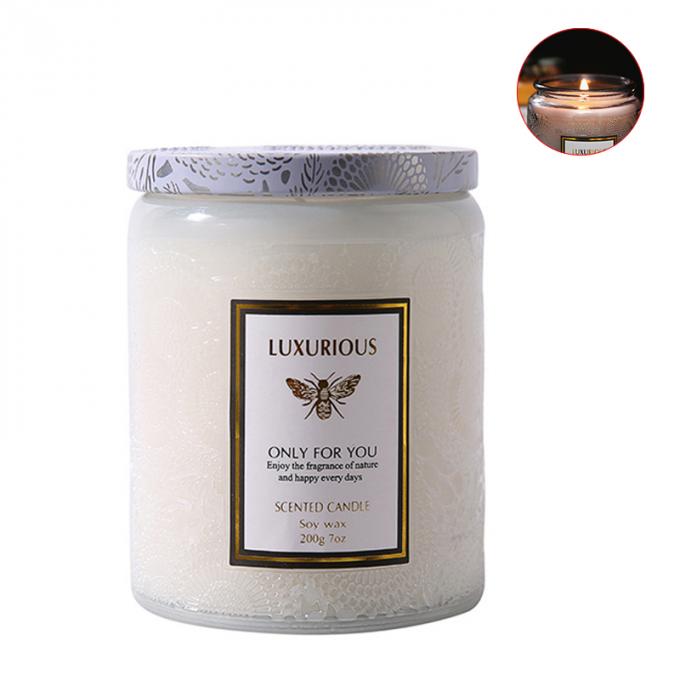 Velas Scented superiores de relaxamento altamente Scented duradouros do vidro durável sem fumaça Eco-amigável luxuoso