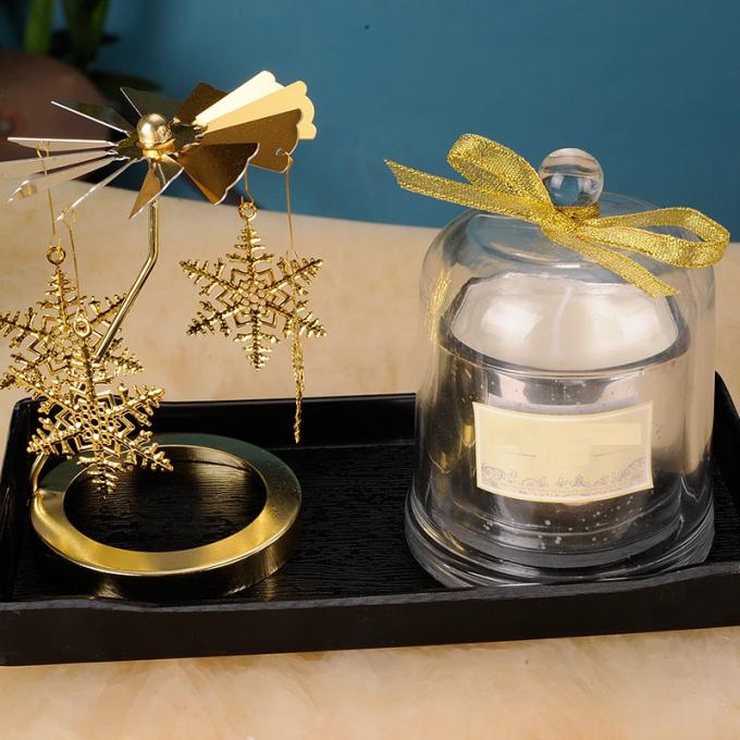 o óleo essencial luxuoso azul de vidro durável sem fumaça Eco-amigável de Bell de vento Scented velas no frasco de vidro