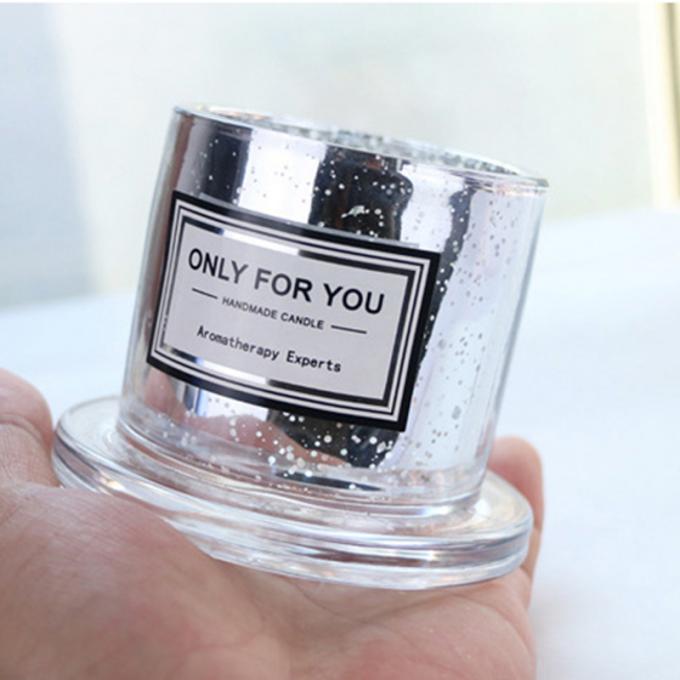 o óleo essencial luxuoso azul de vidro durável sem fumaça Eco-amigável de Bell de vento Scented velas no frasco de vidro