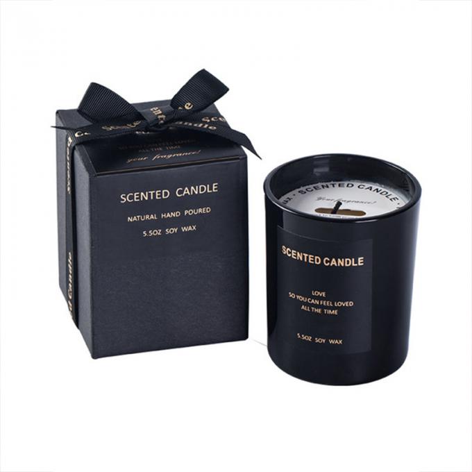 O presente duradouro sem fumaça de Amber Scented Mother Day Birthday Valentine Weddings Soy da madeira ajustou a vela por atacado