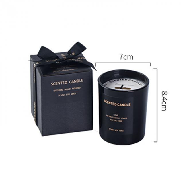 O presente duradouro sem fumaça de Amber Scented Mother Day Birthday Valentine Weddings Soy da madeira ajustou a vela por atacado