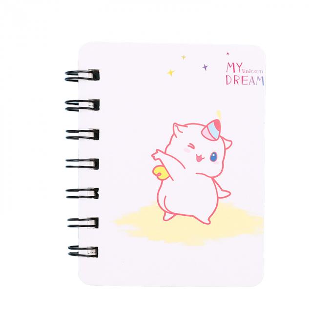 Mini Cartoon Spiral Wirebound Notebook criativo por atacado perfeito para os cadernos espirais do diário customizáveis