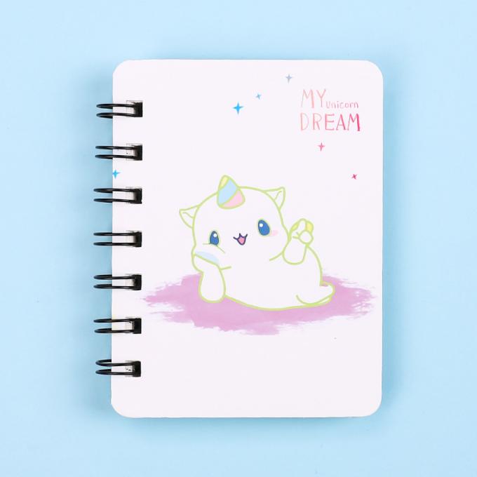 Mini Cartoon Spiral Wirebound Notebook criativo por atacado perfeito para os cadernos espirais do diário customizáveis