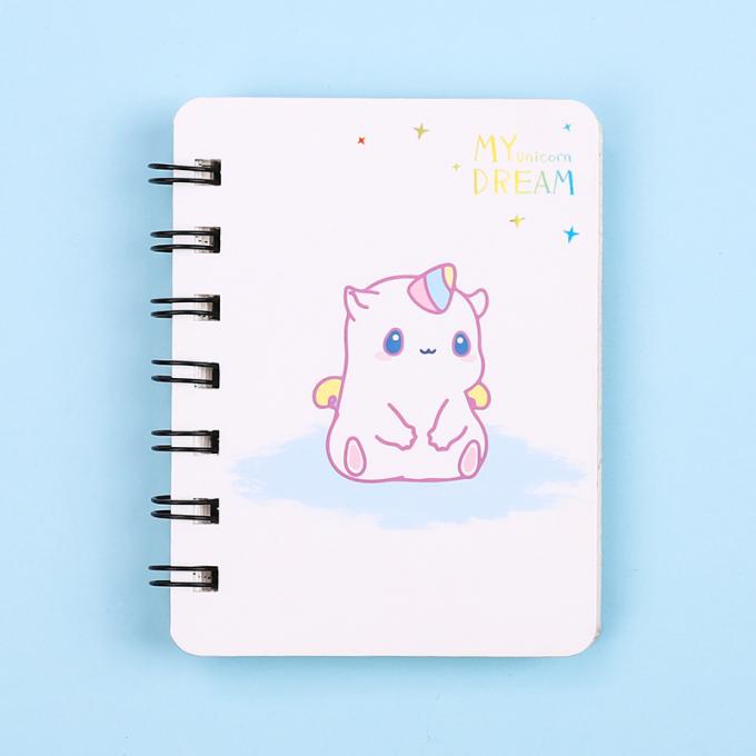 Mini Cartoon Spiral Wirebound Notebook criativo por atacado perfeito para os cadernos espirais do diário customizáveis