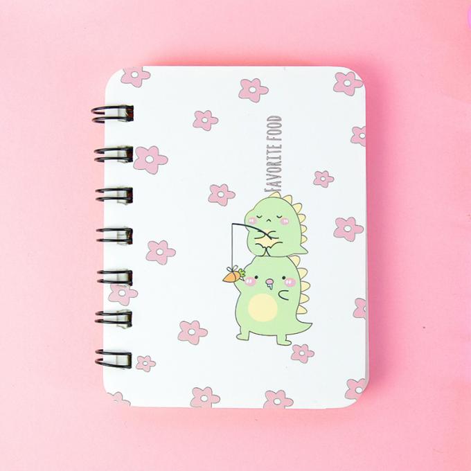 Mini Cartoon Spiral Wirebound Notebook criativo por atacado perfeito para os cadernos espirais do diário customizáveis