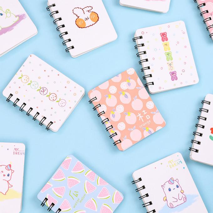 Mini Cartoon Spiral Wirebound Notebook criativo por atacado perfeito para os cadernos espirais do diário customizáveis