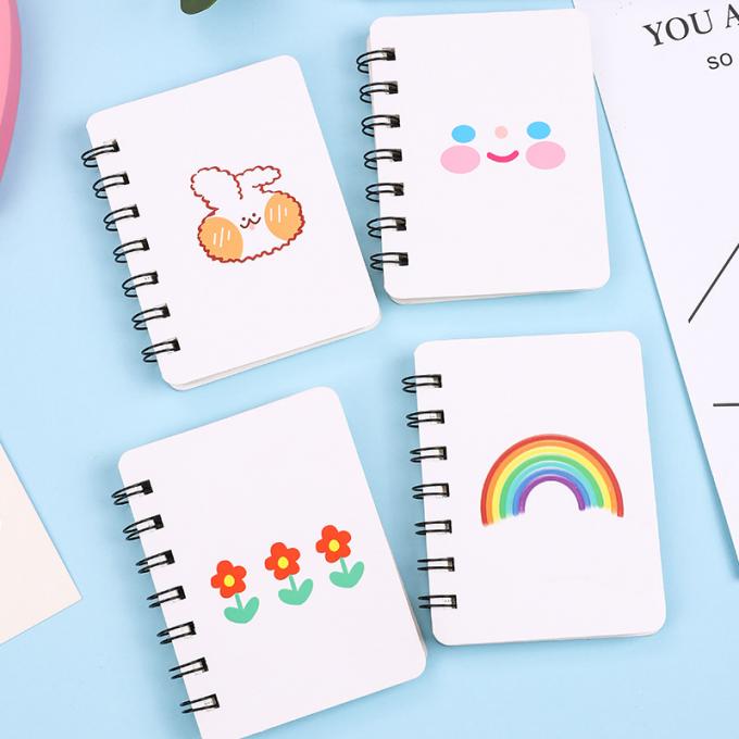 Mini Cartoon Spiral Wirebound Notebook criativo por atacado perfeito para os cadernos espirais do diário customizáveis