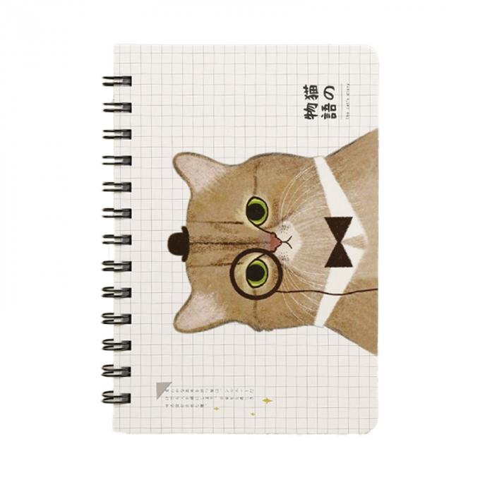 A espiral da programação de Mini Notebook Lovely Stationery Portable do bloco de notas da bobina dos desenhos animados gerencie o caderno