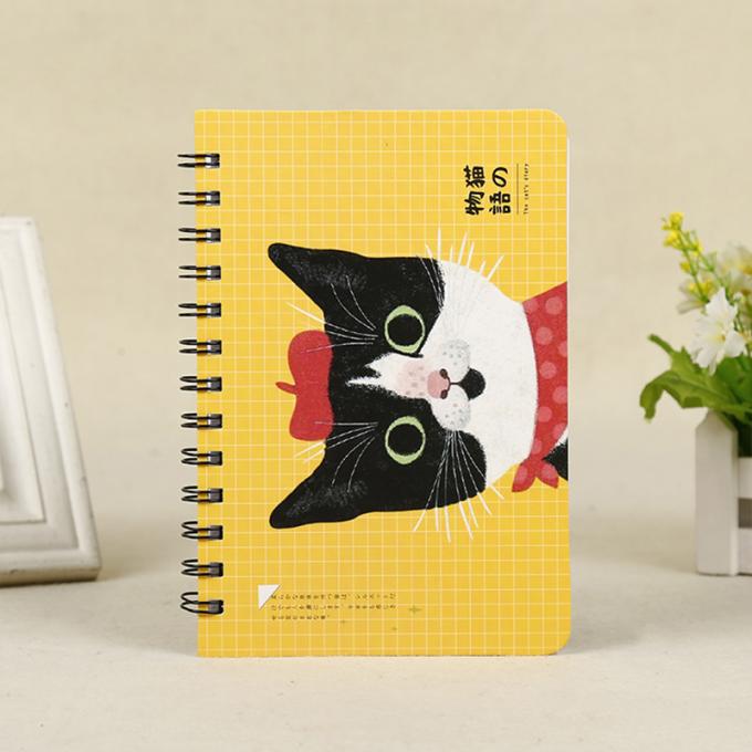 A espiral da programação de Mini Notebook Lovely Stationery Portable do bloco de notas da bobina dos desenhos animados gerencie o caderno
