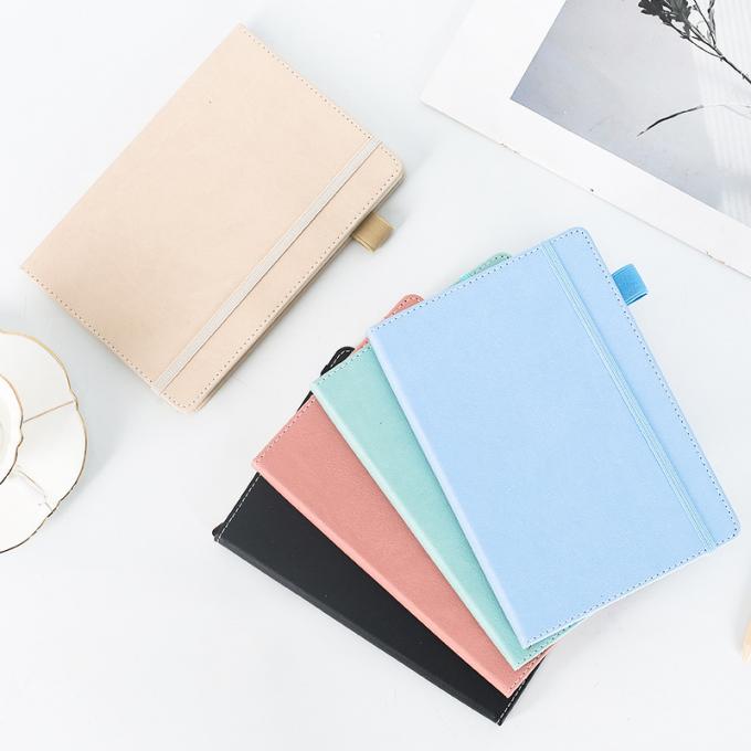 O negócio de couro por atacado do escritório do plutônio fornece a escrita Eco-amigável da capa dura com Pen Loop Thick Notebook